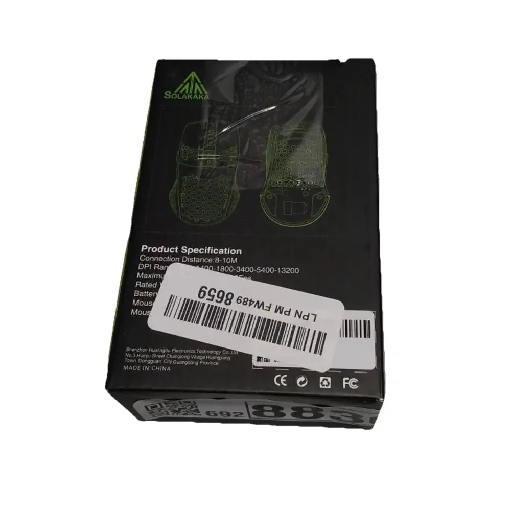 SOLAKAKA SM900 Gaming Mouse RGB Wired 12800 DPI Honeycomb Lightweight Black